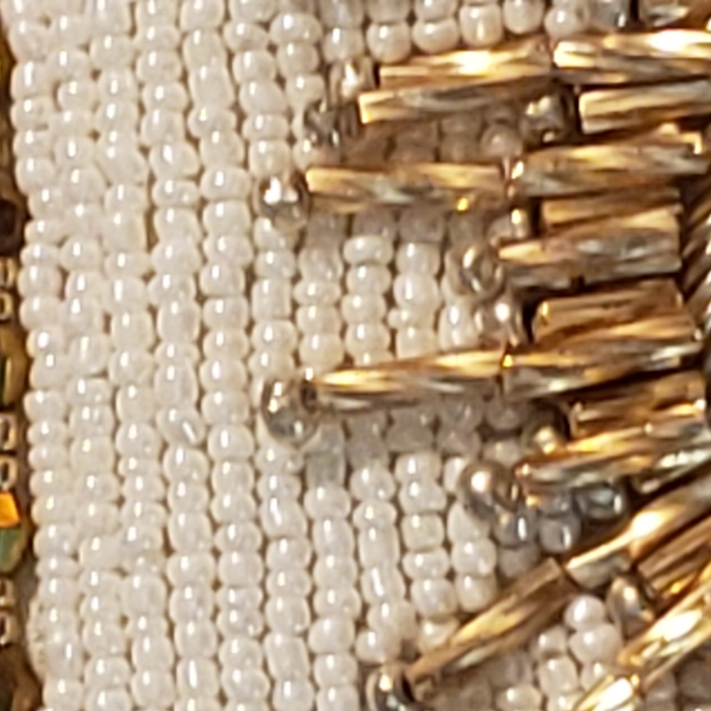 Mary Frances Cream and Gold Heart Clutch - Picture 4 of 9